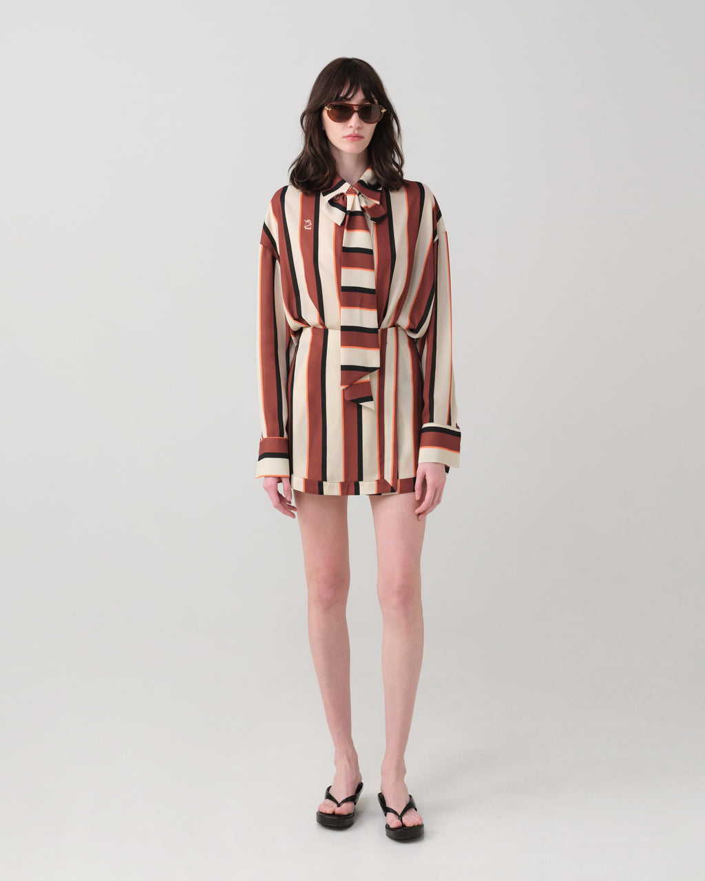 IRENE STRIPED SKIRT