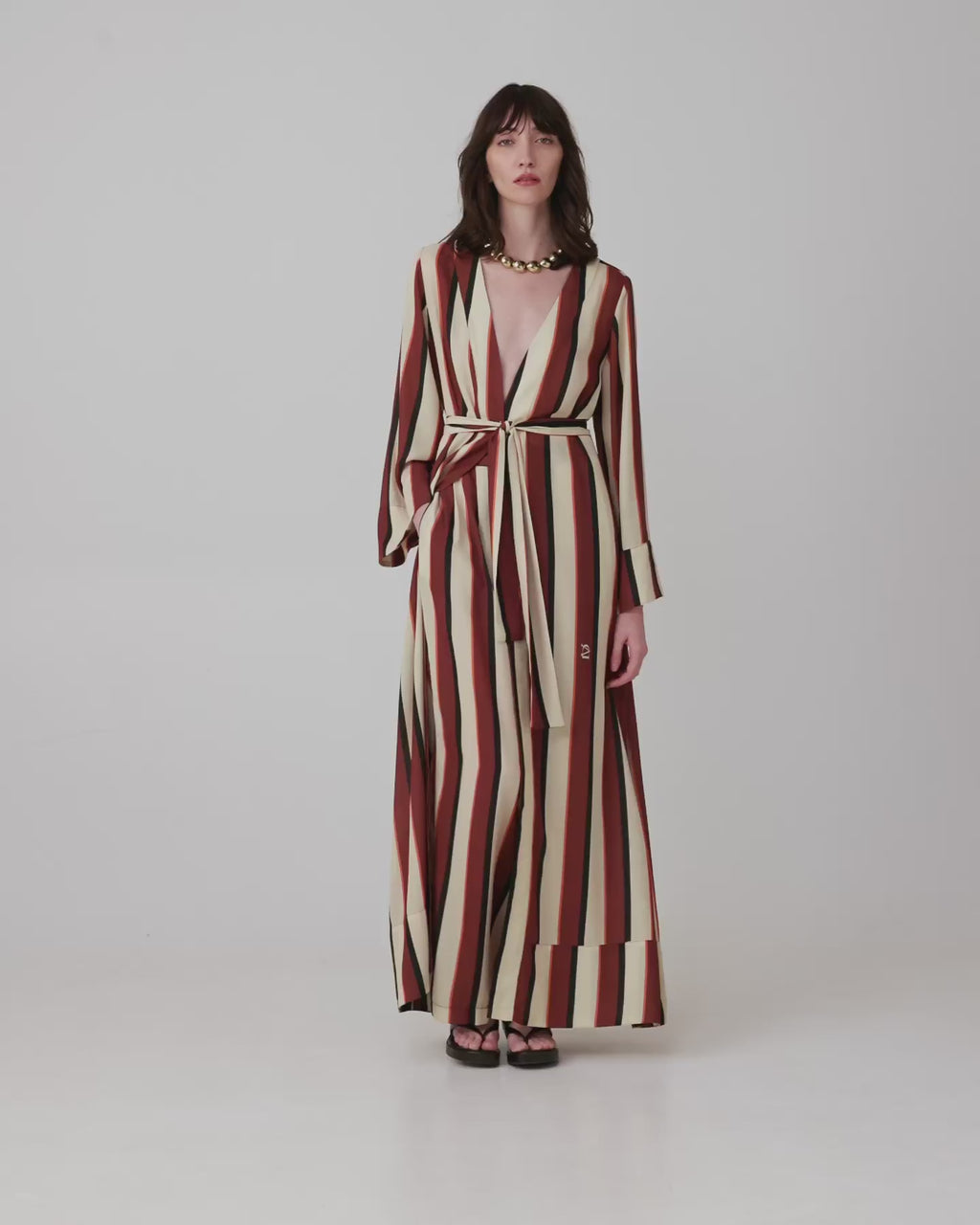 LAURA STRIPED KIMONO