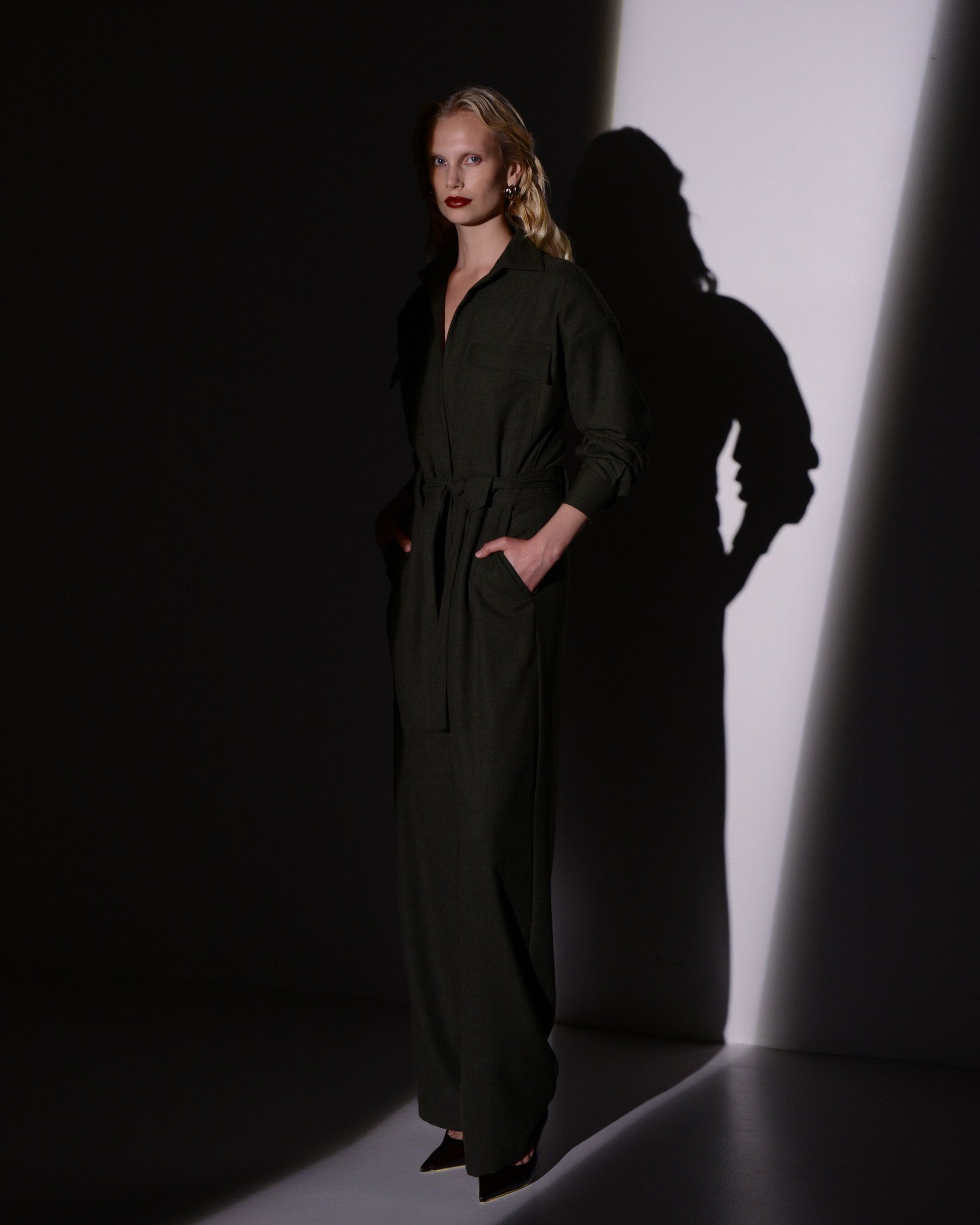 OBSESSION JUMPSUIT OLIVE GREEN