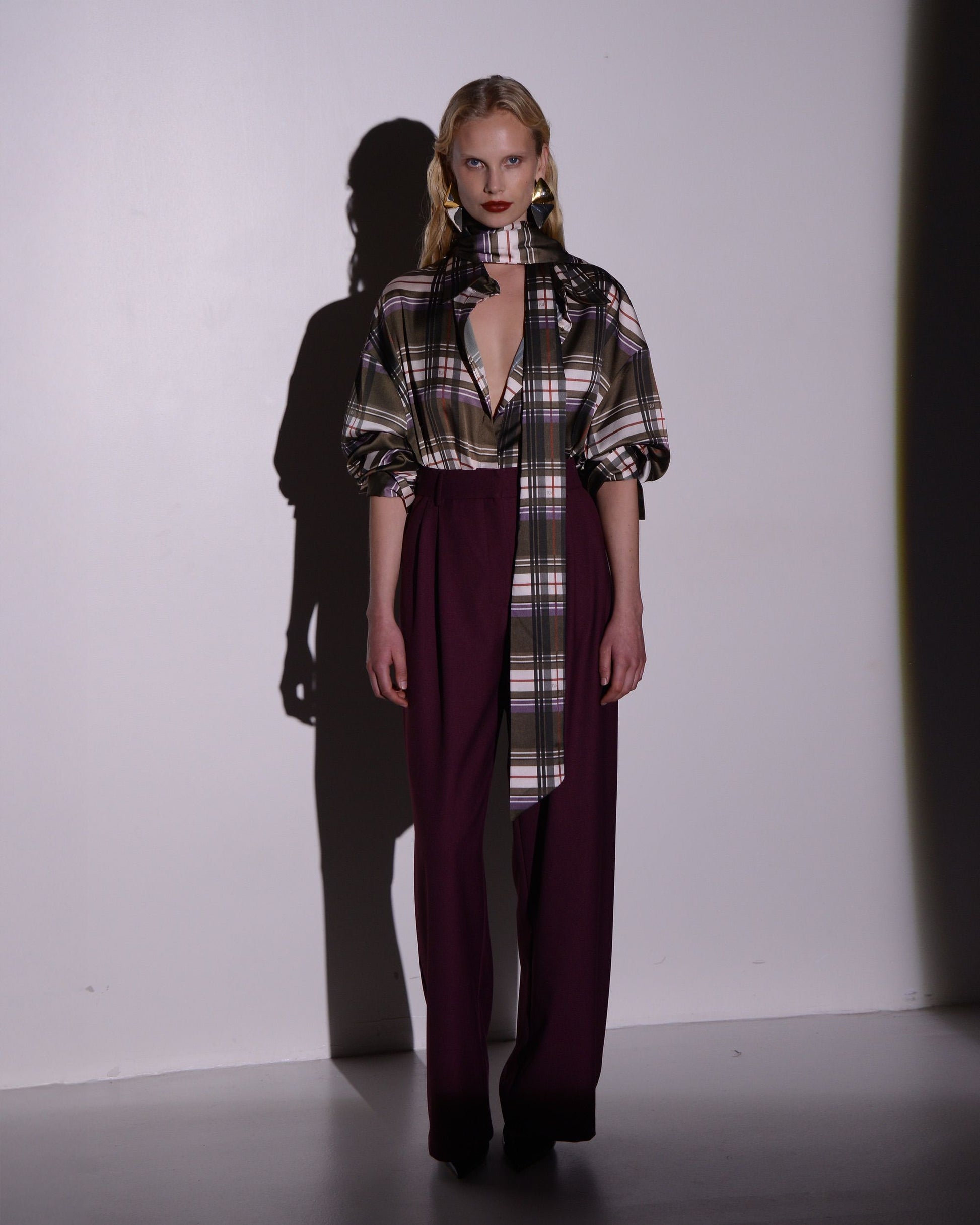 AMOUR PANTS BURGUNDY