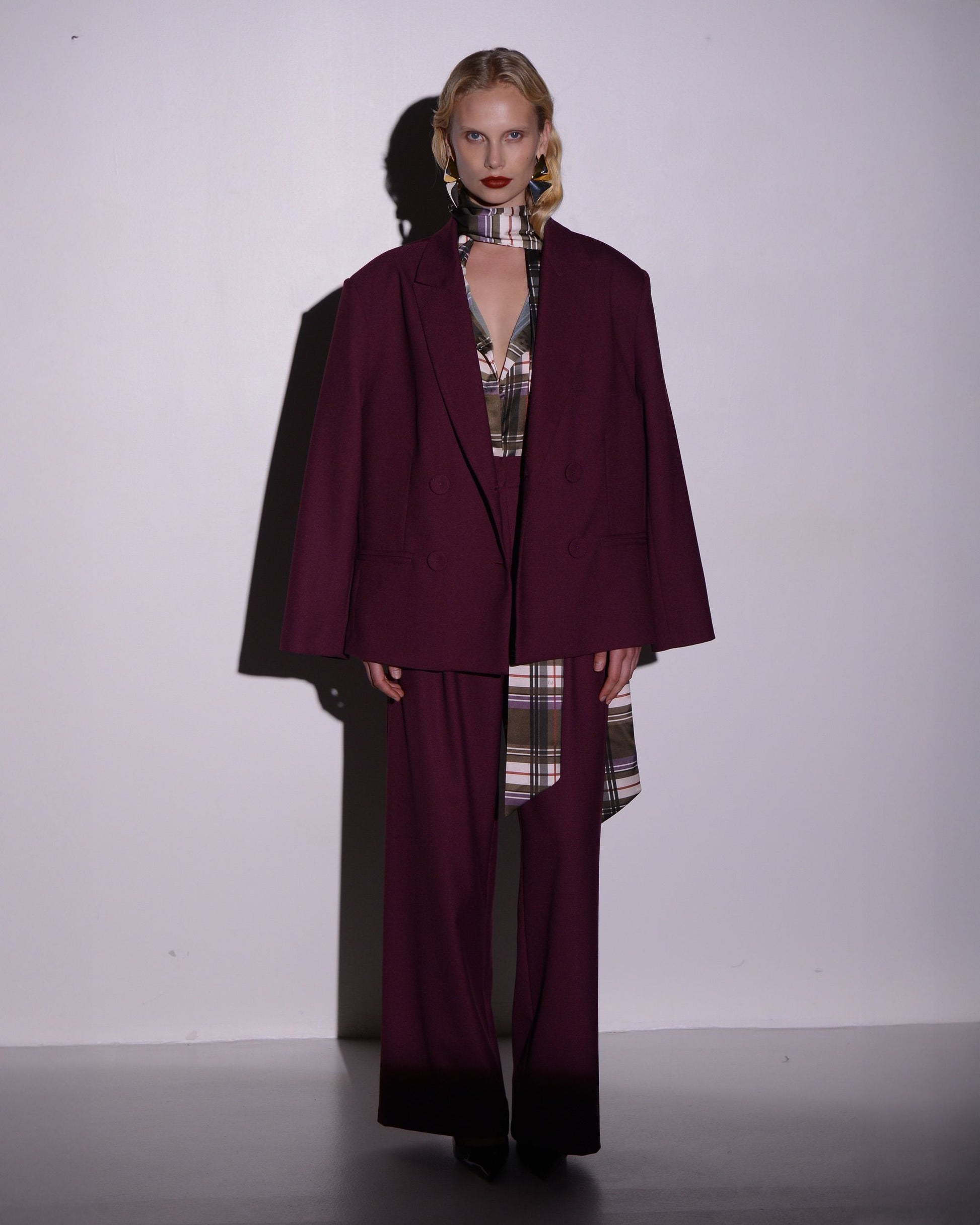 AMOUR BLAZER BURGUNDY