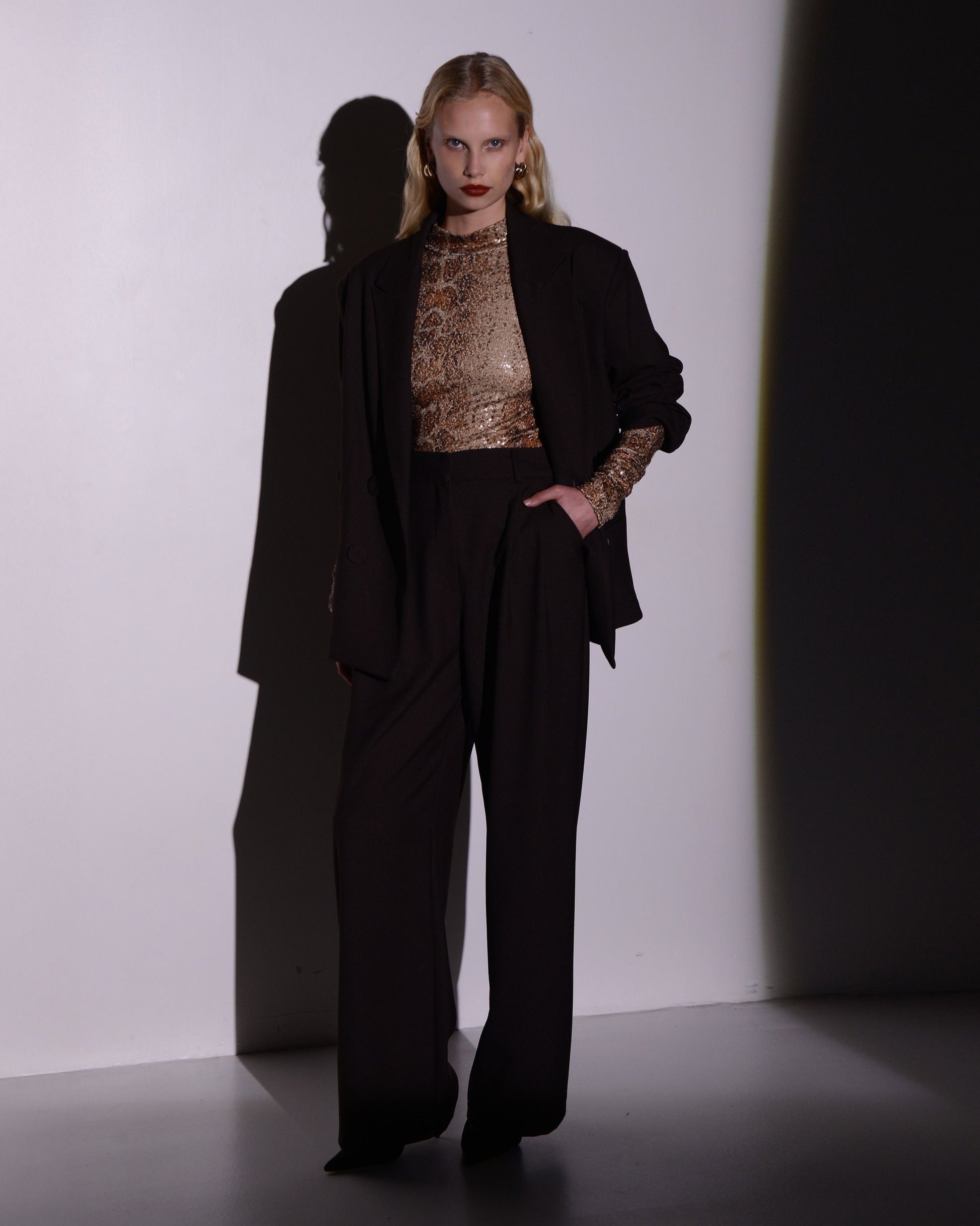 LUMIERE SEQUINS BODYSUIT SNAKE