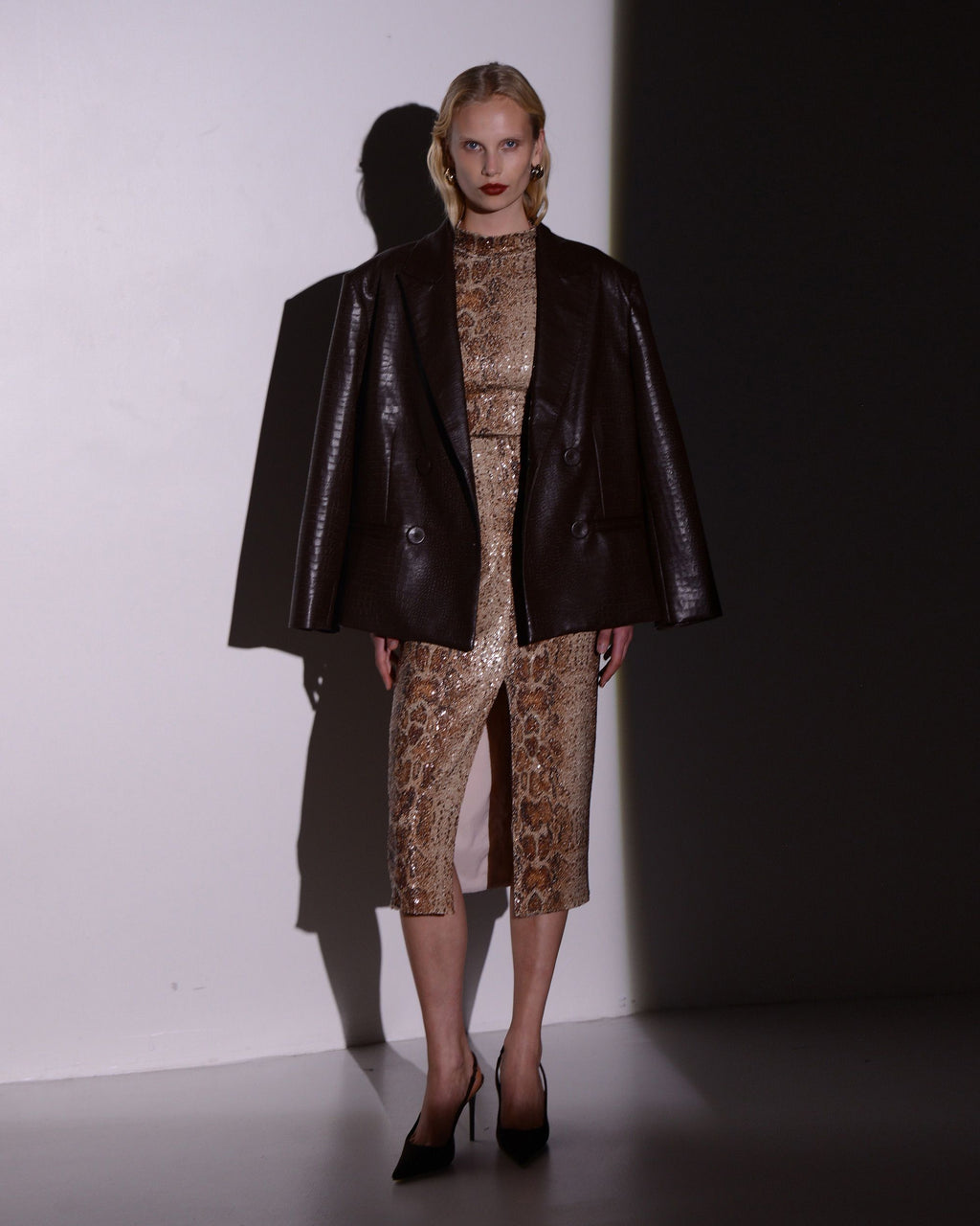 LUMIERE SEQUINS SKIRT SNAKE